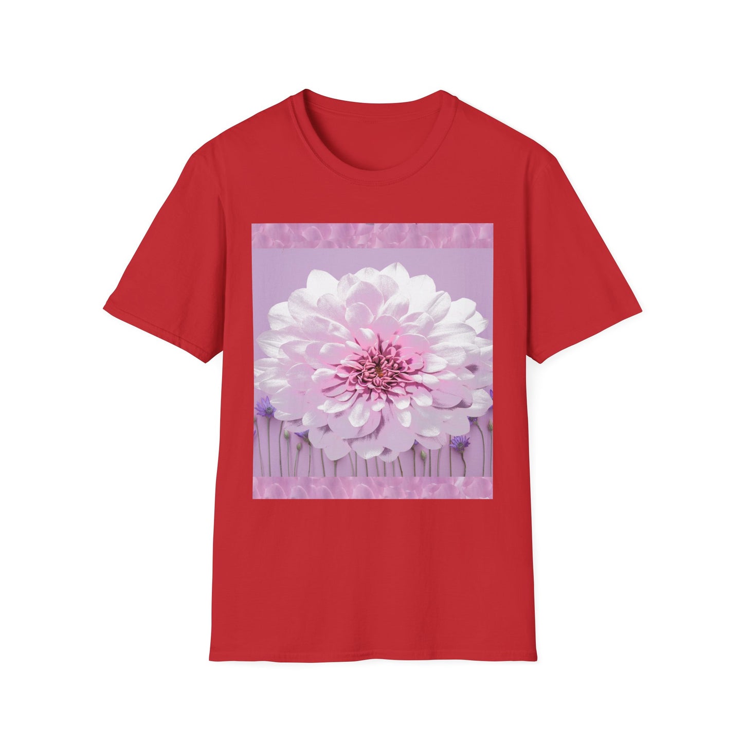 Pale Pink Flowers Abstract Unisex T-Shirt