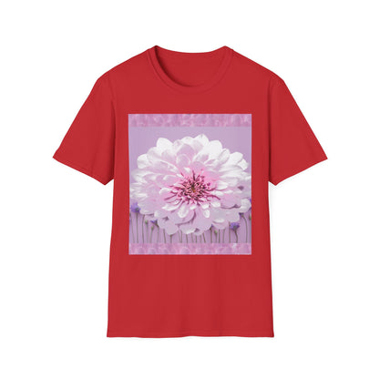 Pale Pink Flowers Abstract Unisex T-Shirt
