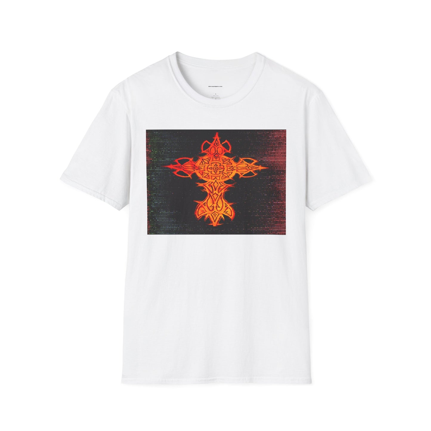 Celtic Fiery Cross T-Shirt – Tribal Flame Graphic Tee