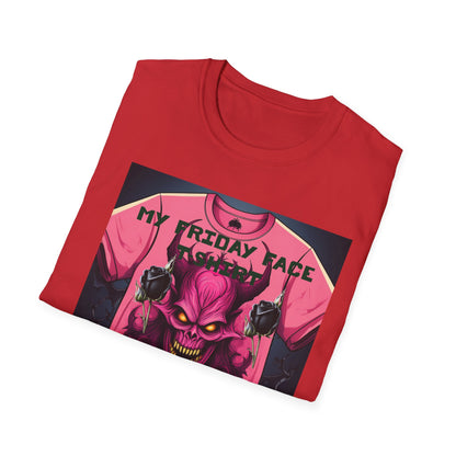 Demon Face Unisex T-Shirt - Friday Face Graphic Tee