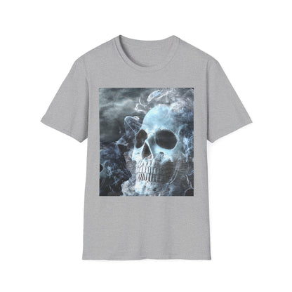 Eerie Skull Graphic T-Shirt for Dark Aesthetic Lovers, Unisex Casual Wear, Halloween Tee, Alternative Fashion