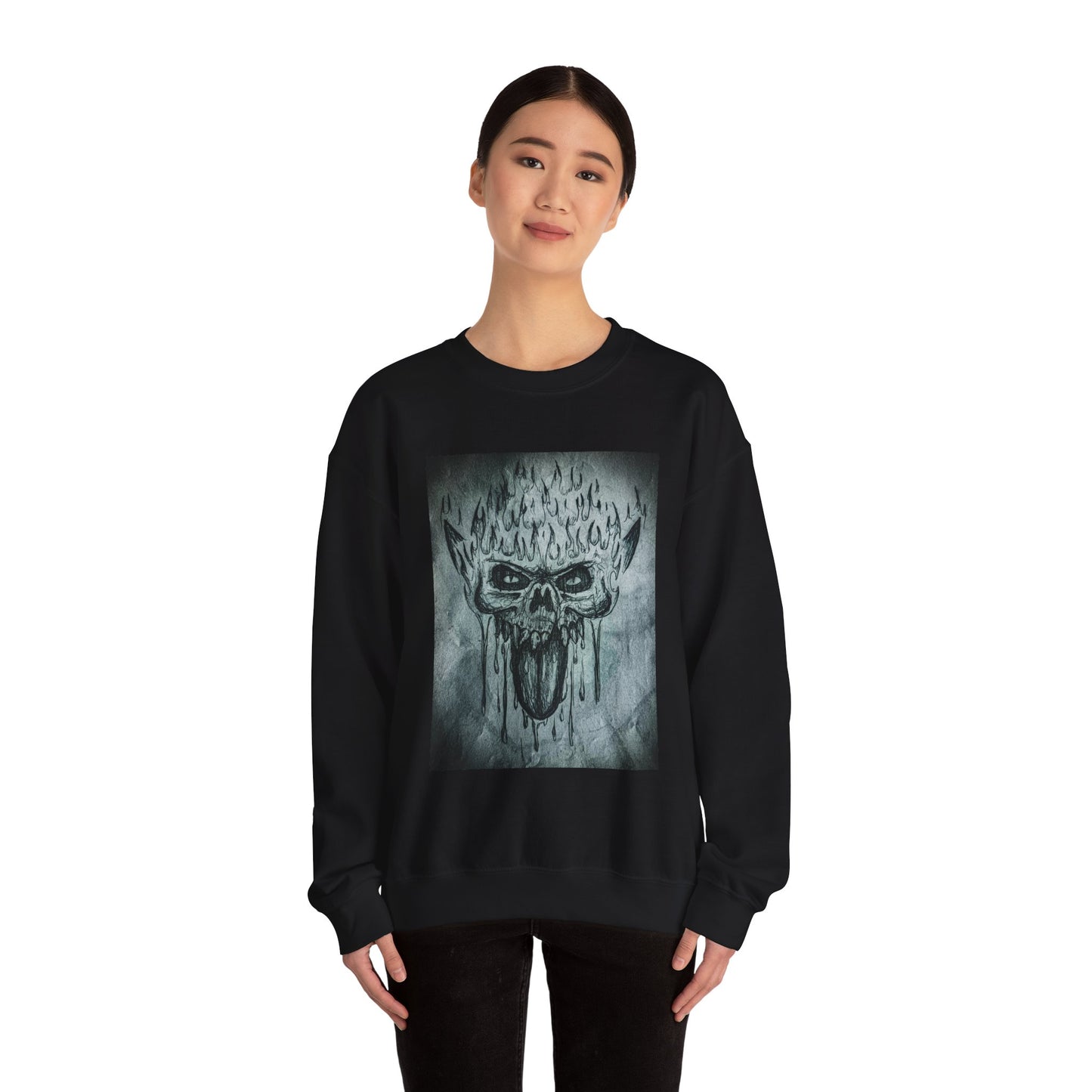 Skull Crewneck Sweatshirt