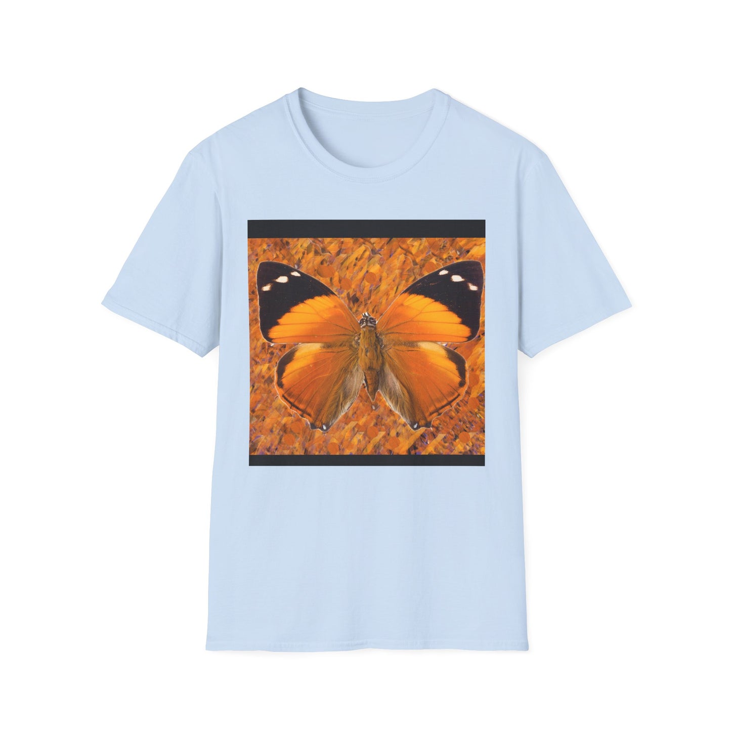 Butterfly Vibe Unisex Softstyle T-Shirt, Casual Wear, Nature Lover Gift, Eco-Friendly Apparel, Spring Fashion, Art Tee