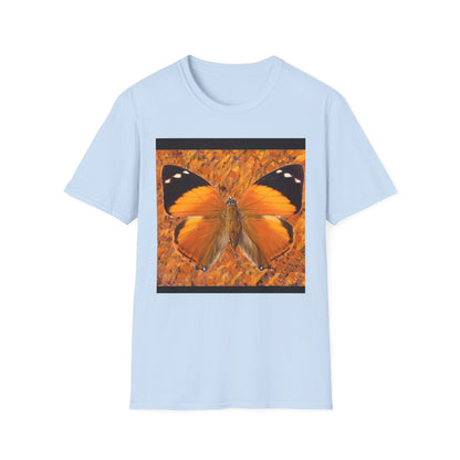 Butterfly Vibe Unisex Softstyle T-Shirt, Casual Wear, Nature Lover Gift, Eco-Friendly Apparel, Spring Fashion, Art Tee