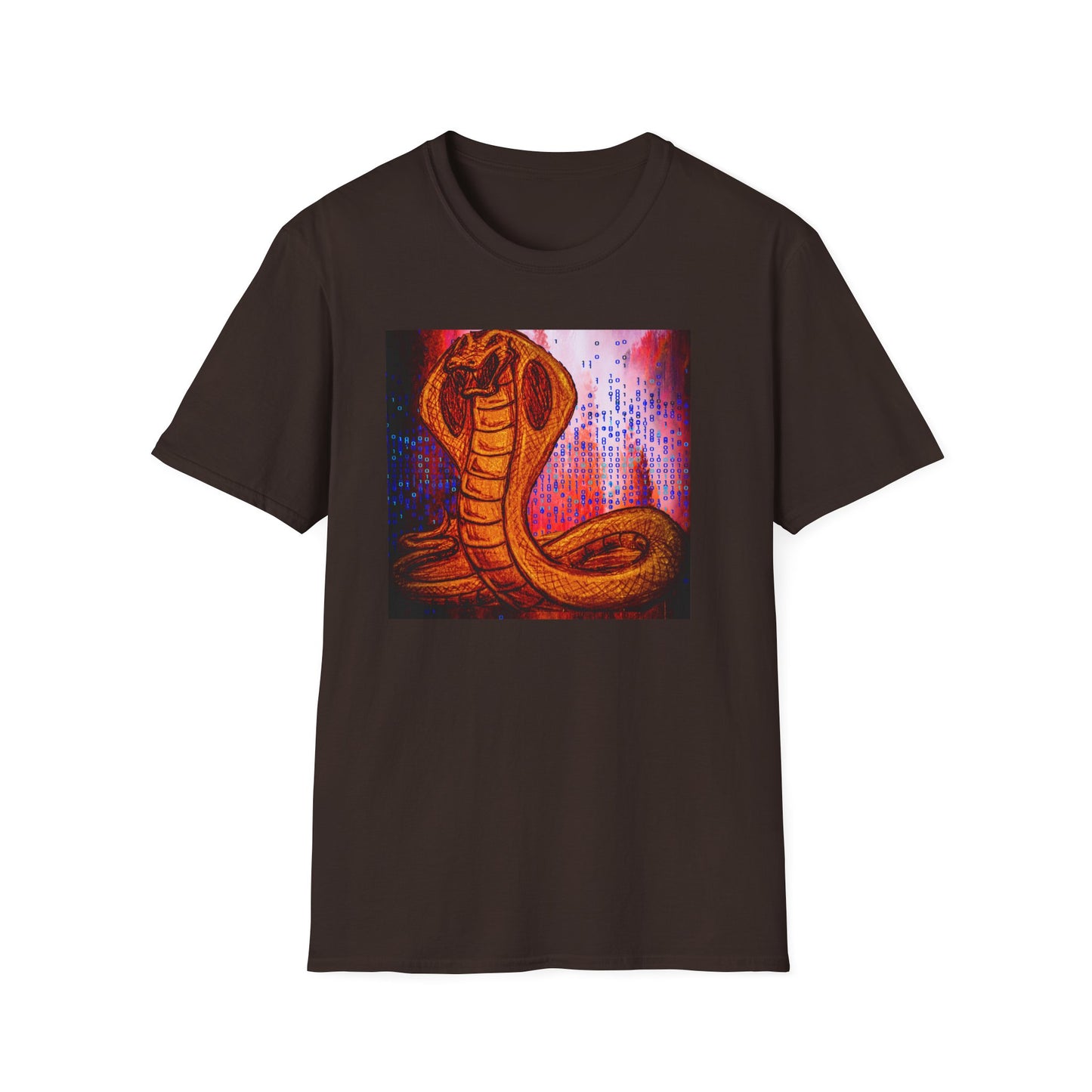 Cobra Serpent Graphic T-Shirt — Vibrant Retro Snake Art Tee