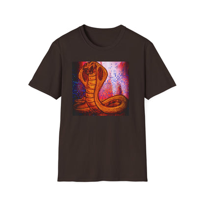 Cobra Serpent Graphic T-Shirt — Vibrant Retro Snake Art Tee