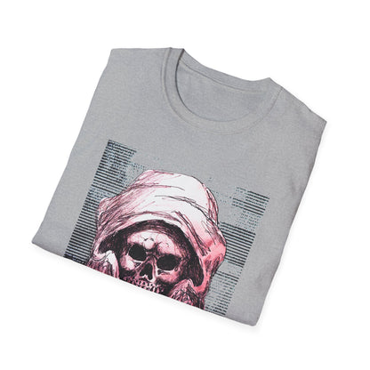 Grim Reaper Graphic Tee, Unisex Softstyle T-Shirt with Edgy Design, Halloween Apparel, Casual Streetwear, Gothic Fashion, Perfect Gift