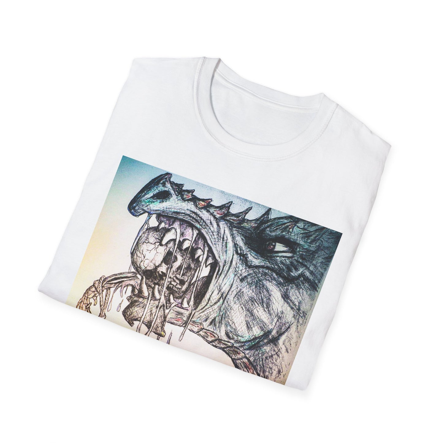 Graphic Dragon Art Unisex T-Shirt, Unique Gift for Ocean Lovers, Summer Vibes, Casual Wear, Perfect for Beach Days, Art Parties