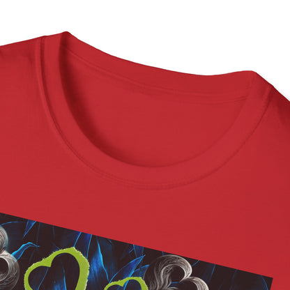 Floral Heart Unisex T-Shirt, Soft Cotton Tee, Casual Wear, Gift for Her/Him, Trendy Graphic Tee, Stylish Everyday Shirt