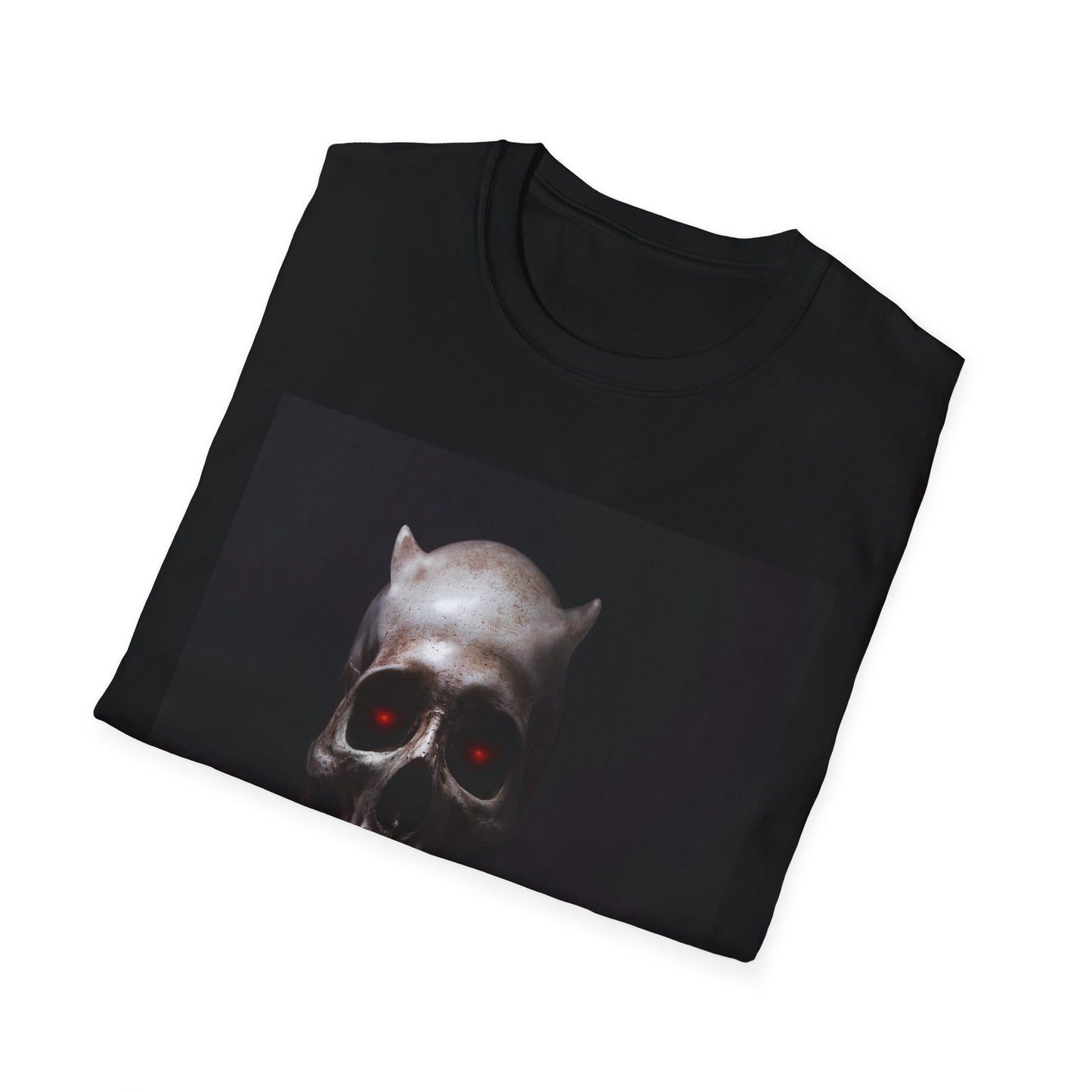 Spooky Skull BOO Halloween Tee, Unisex Softstyle T-Shirt, Halloween Apparel, Casual Ghost Shirt, October Fun Wear, Boo T-Shirt