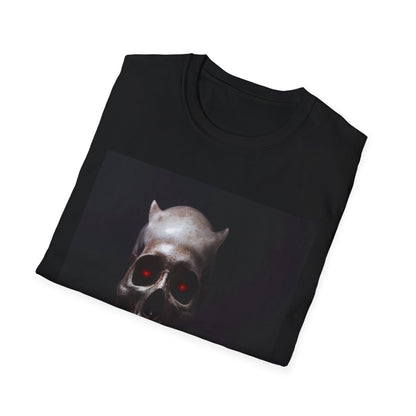 Spooky Skull BOO Halloween Tee, Unisex Softstyle T-Shirt, Halloween Apparel, Casual Ghost Shirt, October Fun Wear, Boo T-Shirt
