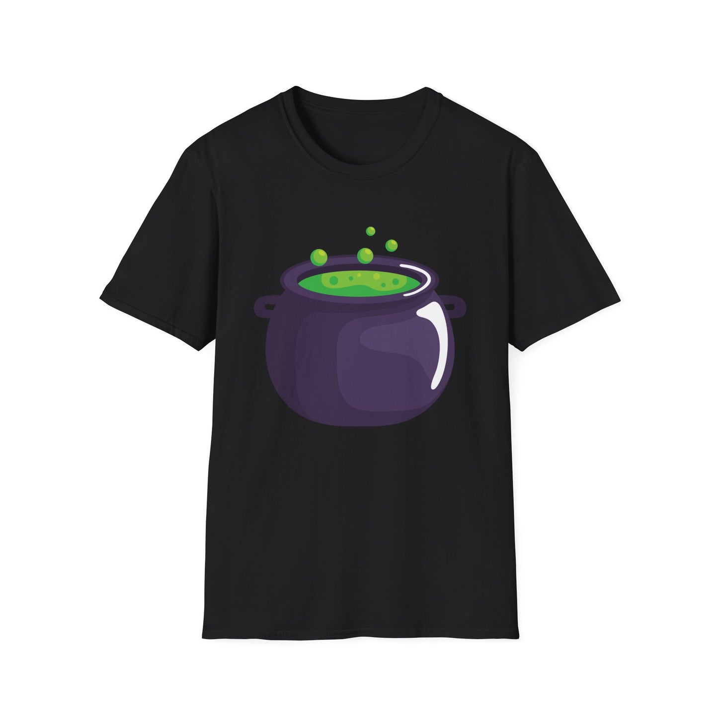 Halloween Potion Cauldron T-Shirt, Unisex Tee, Spooky Shirt, Witchy Apparel, Festival Wear, Halloween Costume
