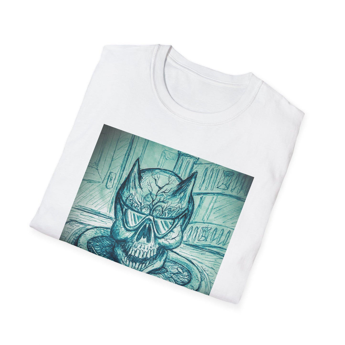 Gothic Skull Green Vignette design Graphic T-Shirt, Unisex Softstyle Tee, Edgy Artwork Tee, Alternative Fashion Shirt, Cool Casual Wear, Perfect Gift for [...]