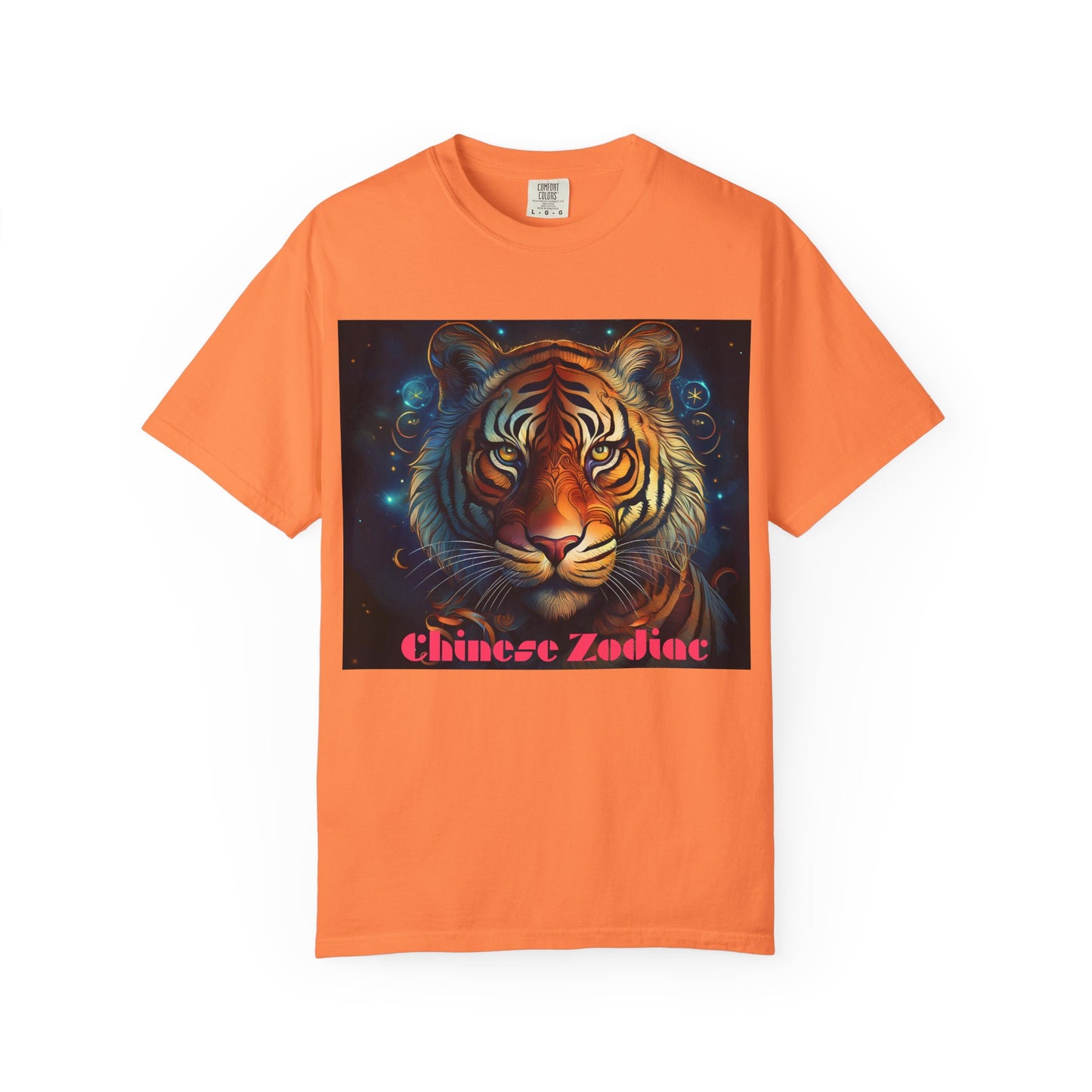Chic Chinese Zodiac Tiger T-Shirt, Unisex Graphic Tee, Astrology Apparel, Zodiac Fashion, Year of the Tiger Shirt