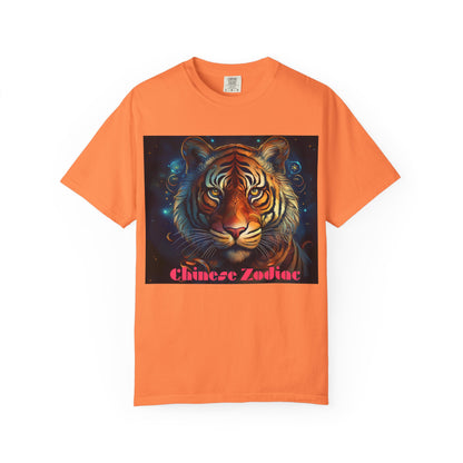 Chic Chinese Zodiac Tiger T-Shirt, Unisex Graphic Tee, Astrology Apparel, Zodiac Fashion, Year of the Tiger Shirt