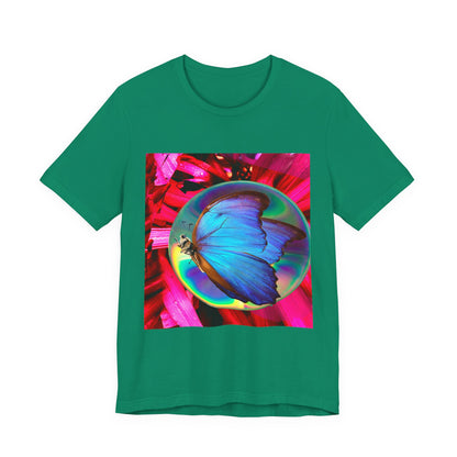 Colorful Butterfly Graphic Tee, Butterfly Shirt, Unisex T-Shirt, Nature Lover Gift, Casual Summer Wear, Vibrant Art Tee