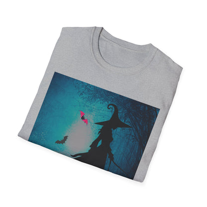 Magical Witch Art T-Shirt, Halloween Tee, Witchy Apparel, Gift for Her, Cute Graphic Shirt, Soft Unisex T-Shirt