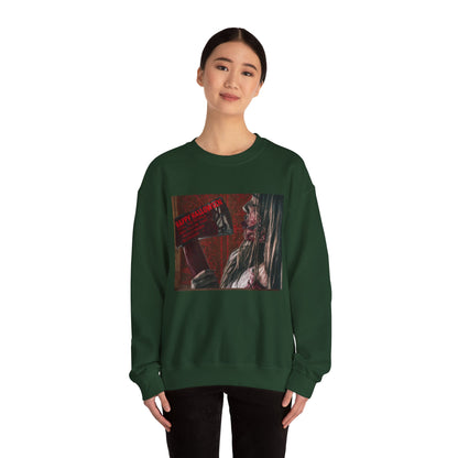 Halloween Horror Girl with Axe Sweatshirt, Unisex Crewneck, Horror Movie Fan Apparel, Halloween Costume Layering