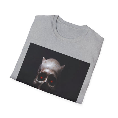 Spooky Skull BOO Halloween Tee, Unisex Softstyle T-Shirt, Halloween Apparel, Casual Ghost Shirt, October Fun Wear, Boo T-Shirt