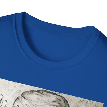 Grim Reaper Graphic Tee | Unisex Softstyle T-Shirt, Halloween Apparel, Edgy Fashion, Unique Gift, Gothic Style, Casual Wear