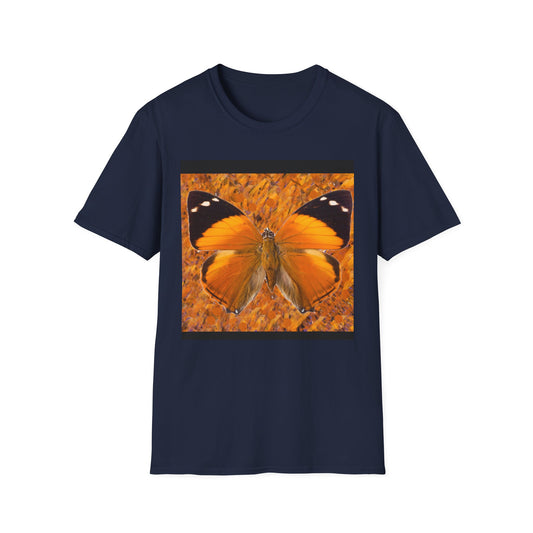 Butterfly Vibe Unisex Softstyle T-Shirt, Casual Wear, Nature Lover Gift, Eco-Friendly Apparel, Spring Fashion, Art Tee