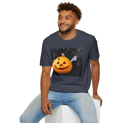 Halloween Pumpkin Horror T-Shirt, Unisex Tee, Spooky Shirt, Fall Fashion, Halloween Costume, October Celebration Gear