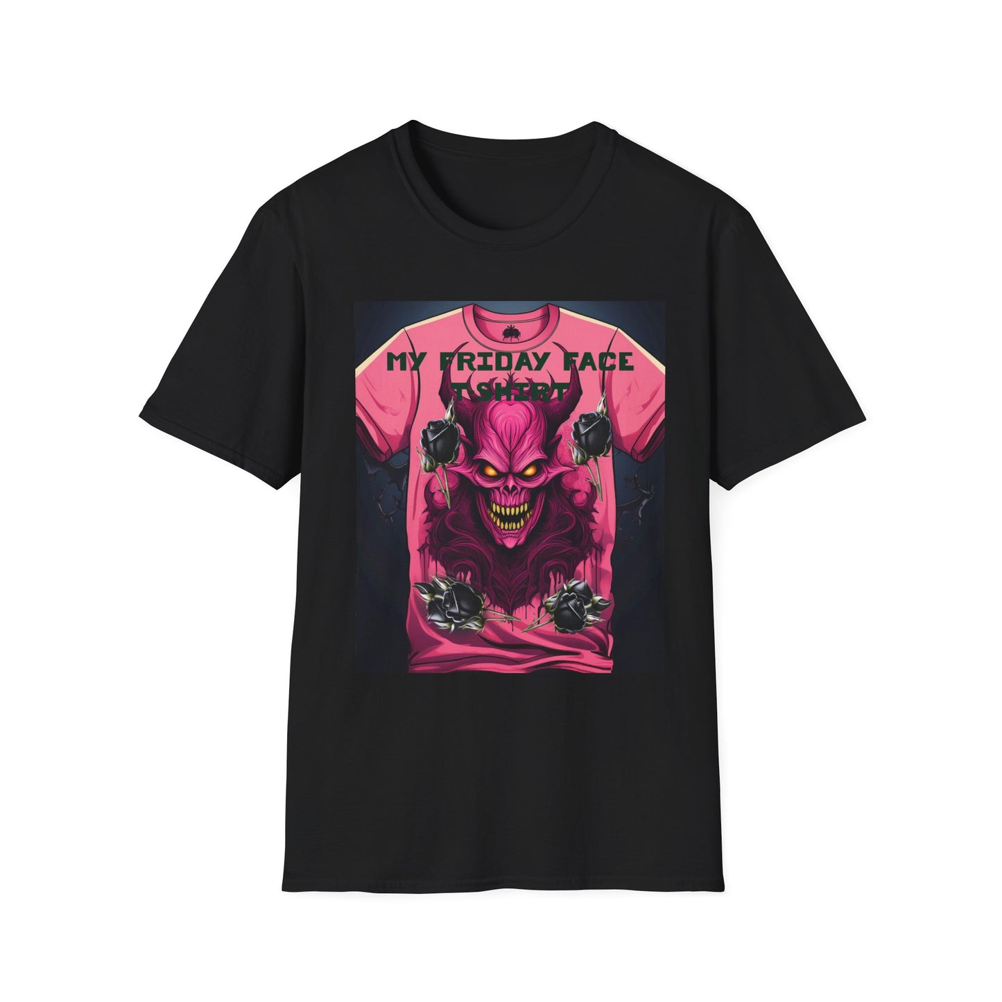 Demon Face Unisex T-Shirt - Friday Face Graphic Tee
