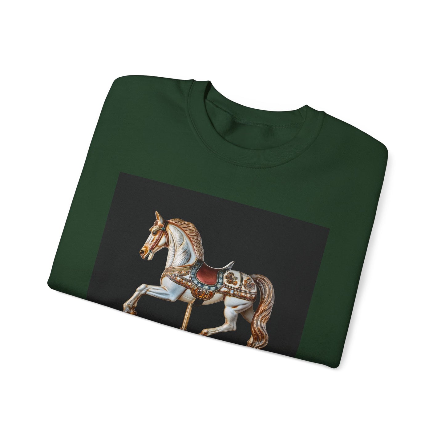 Vintage Carousel Horse Crewneck Sweatshirt, Cozy Sweatshirt, Equestrian Gift, Animal Art Sweatshirt, Unique Fall Apparel, Celebration [...]