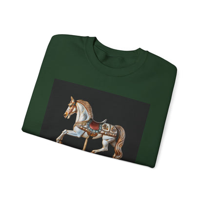 Vintage Carousel Horse Crewneck Sweatshirt, Cozy Sweatshirt, Equestrian Gift, Animal Art Sweatshirt, Unique Fall Apparel, Celebration [...]