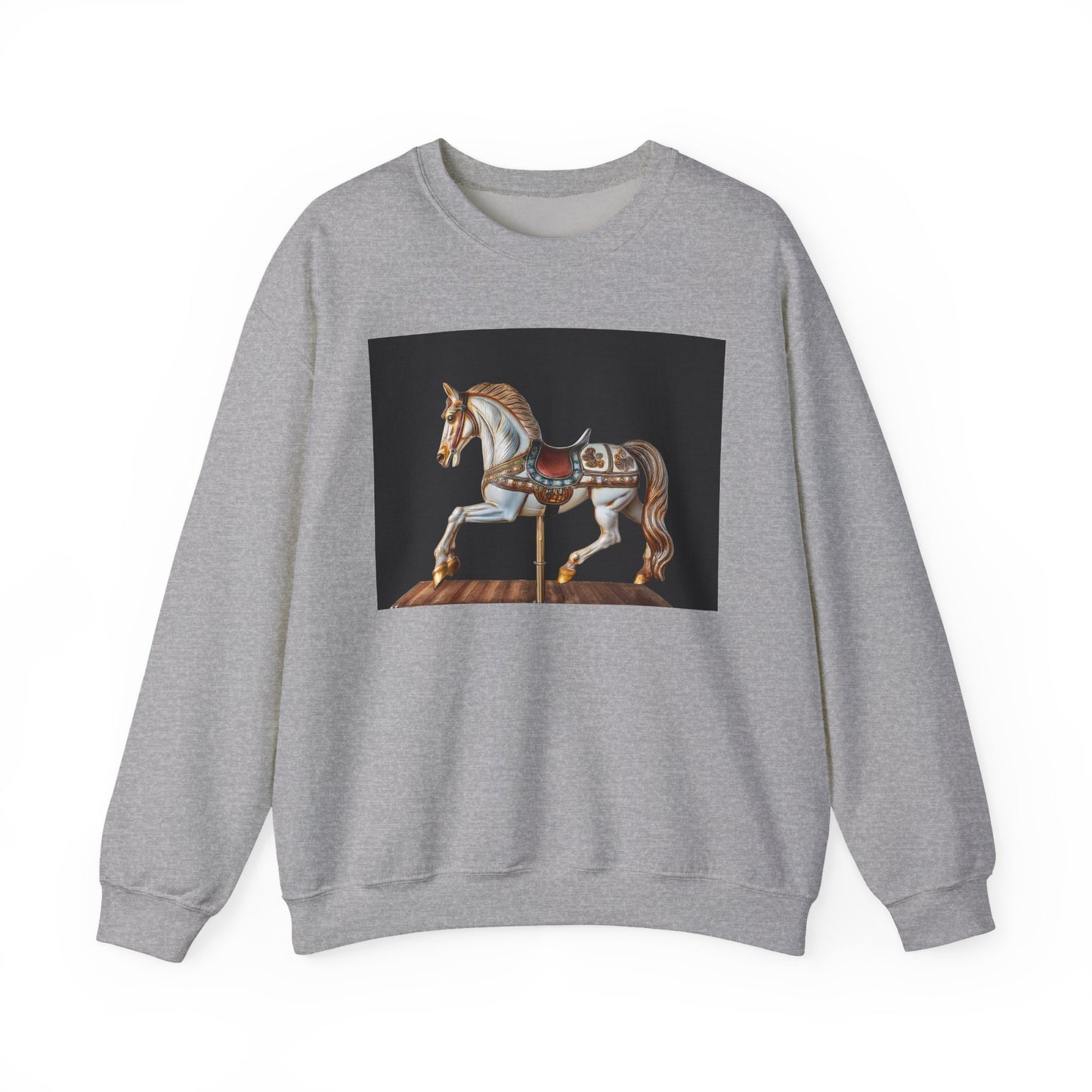 Vintage Carousel Horse Crewneck Sweatshirt, Cozy Sweatshirt, Equestrian Gift, Animal Art Sweatshirt, Unique Fall Apparel, Celebration [...]