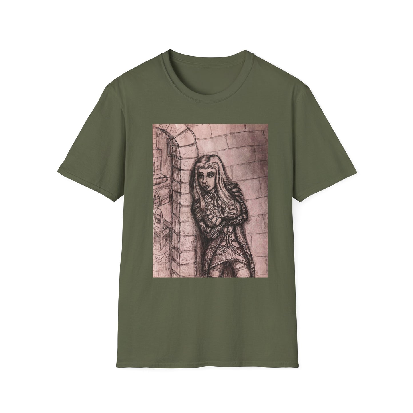 Fantasy Elf Warrior Unisex Softstyle T-Shirt