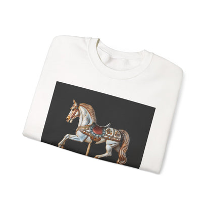 Vintage Carousel Horse Crewneck Sweatshirt, Cozy Sweatshirt, Equestrian Gift, Animal Art Sweatshirt, Unique Fall Apparel, Celebration [...]
