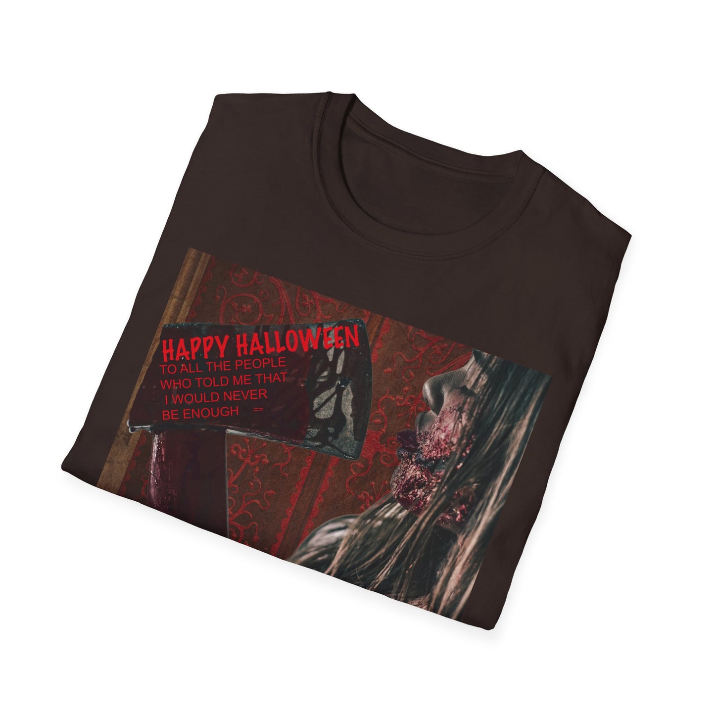Halloween Horror Movie Axe Girl Unisex T-Shirt, Spooky Gift, Graphic Tee, Halloween Costume, Casual Wear, Men’s & Women’s Tee