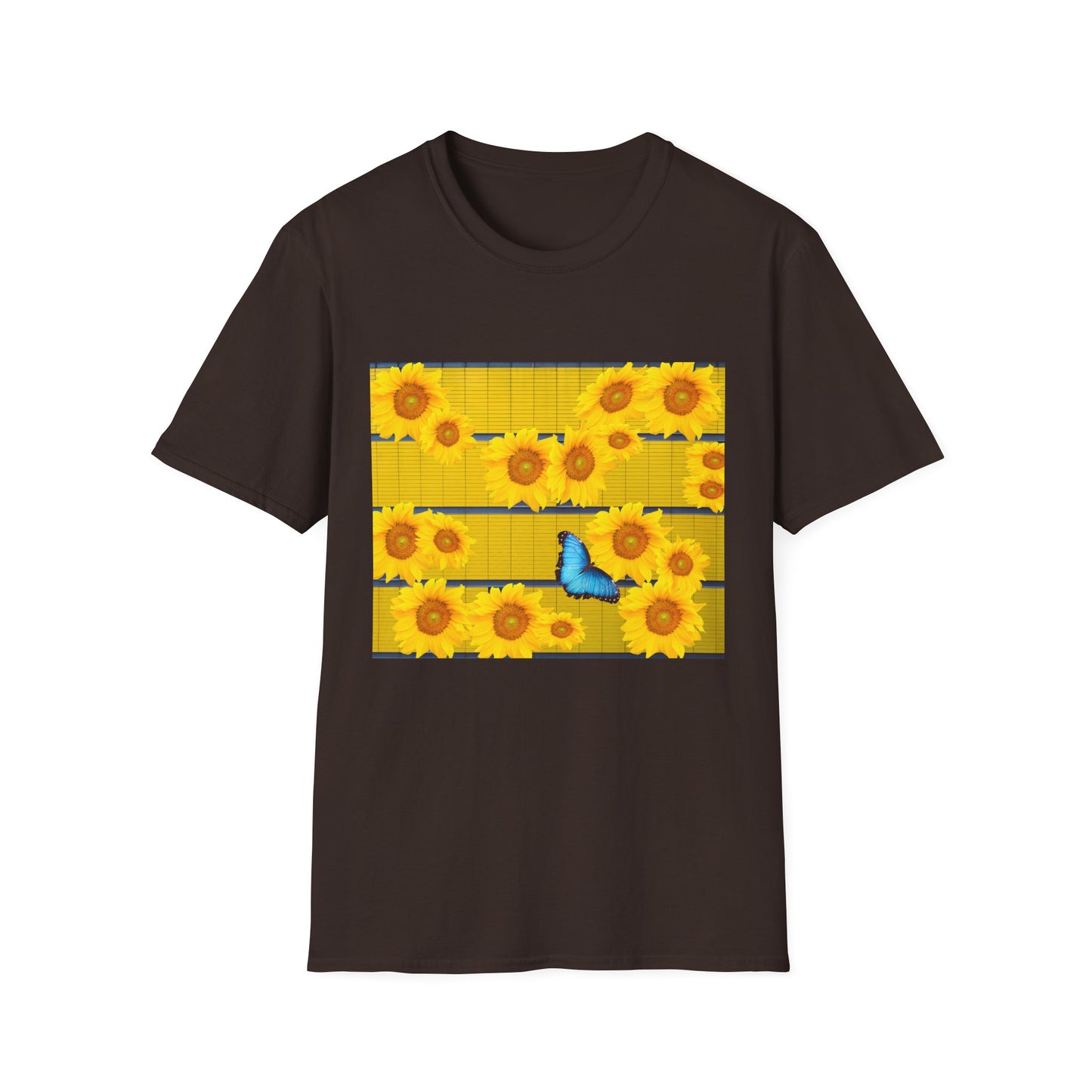 Sunflower & Butterfly Unisex T-Shirt | Floral Graphic Tee, Summer Fashion, Nature Lover Gift, Cute Casual Wear, Birthday Present