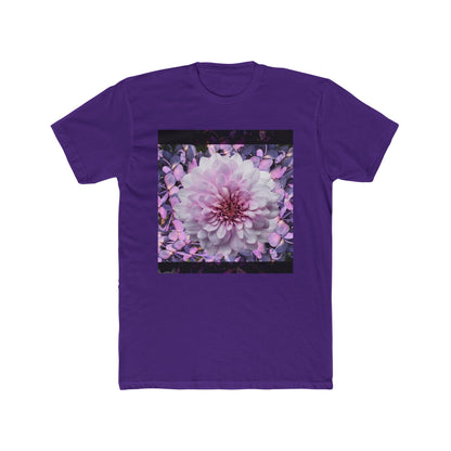 Floral Lilacs Bloom Unisex Cotton Crew Tee, Floral T-Shirt, Summer Outfit, Gift for Nature Lovers, Eco-Friendly Apparel, Botanical Tee