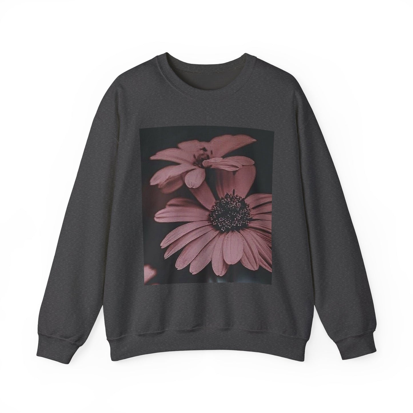 Faded Floral Crewneck Sweatshirt, Cozy Floral Sweatshirt, Gift for Her, Fashion Sweatshirt, Fall Style, Casual Wear