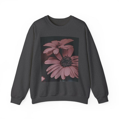 Faded Floral Crewneck Sweatshirt, Cozy Floral Sweatshirt, Gift for Her, Fashion Sweatshirt, Fall Style, Casual Wear