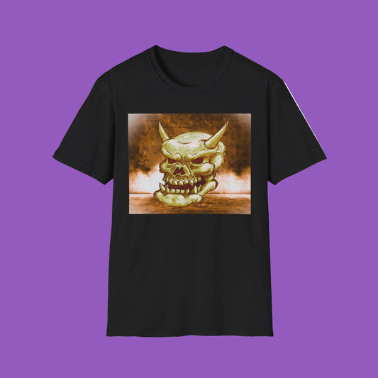 Horned Skull Eerie Softstyle T-Shirt