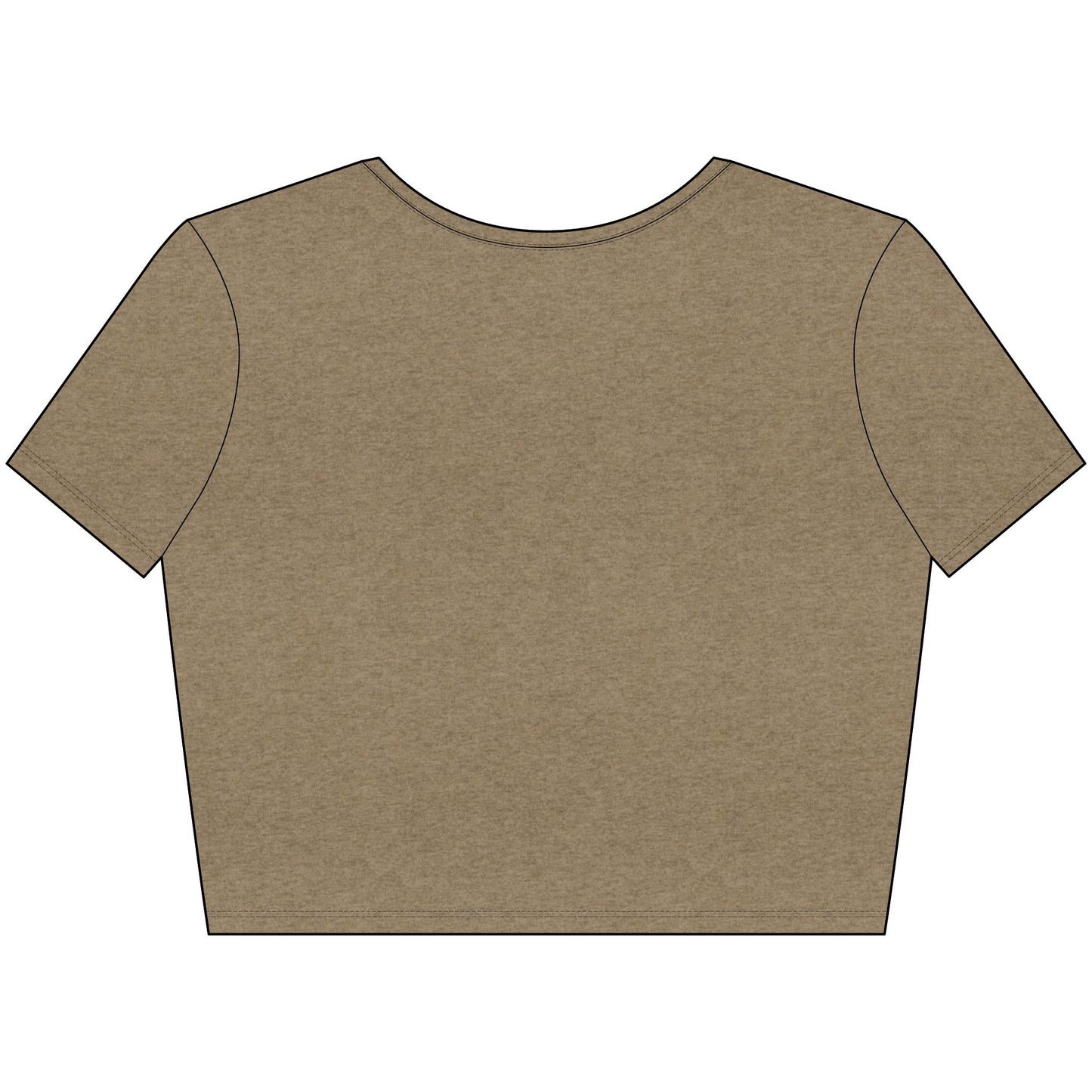 Purple flowers bloomWomen’s Poly-Cotton Crop Tee