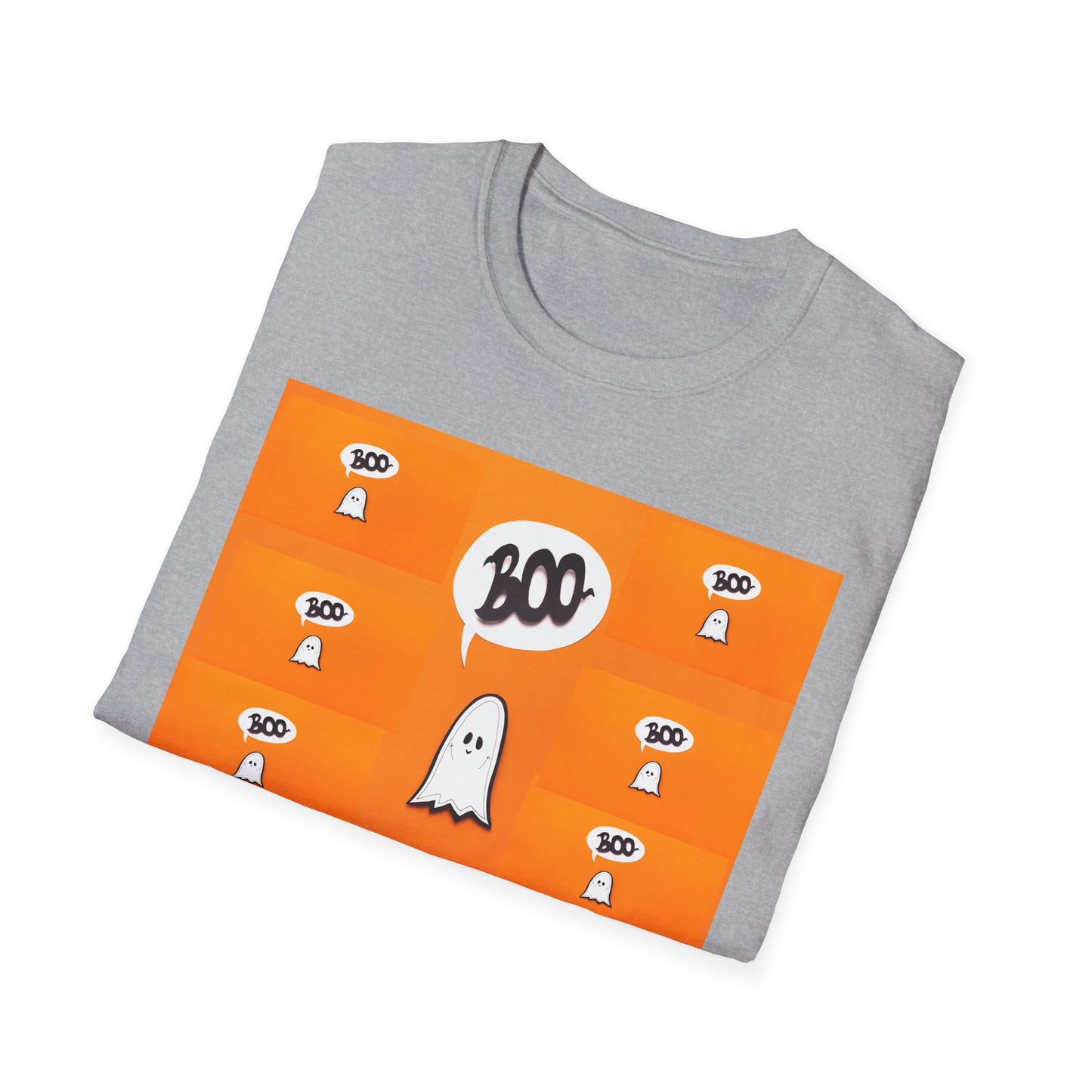 Halloween Ghost 'Boo' Unisex T-Shirt | Spooky Vibes, Costume, Fall Festivities, Trick-or-Treat, Fun Graphic Tee