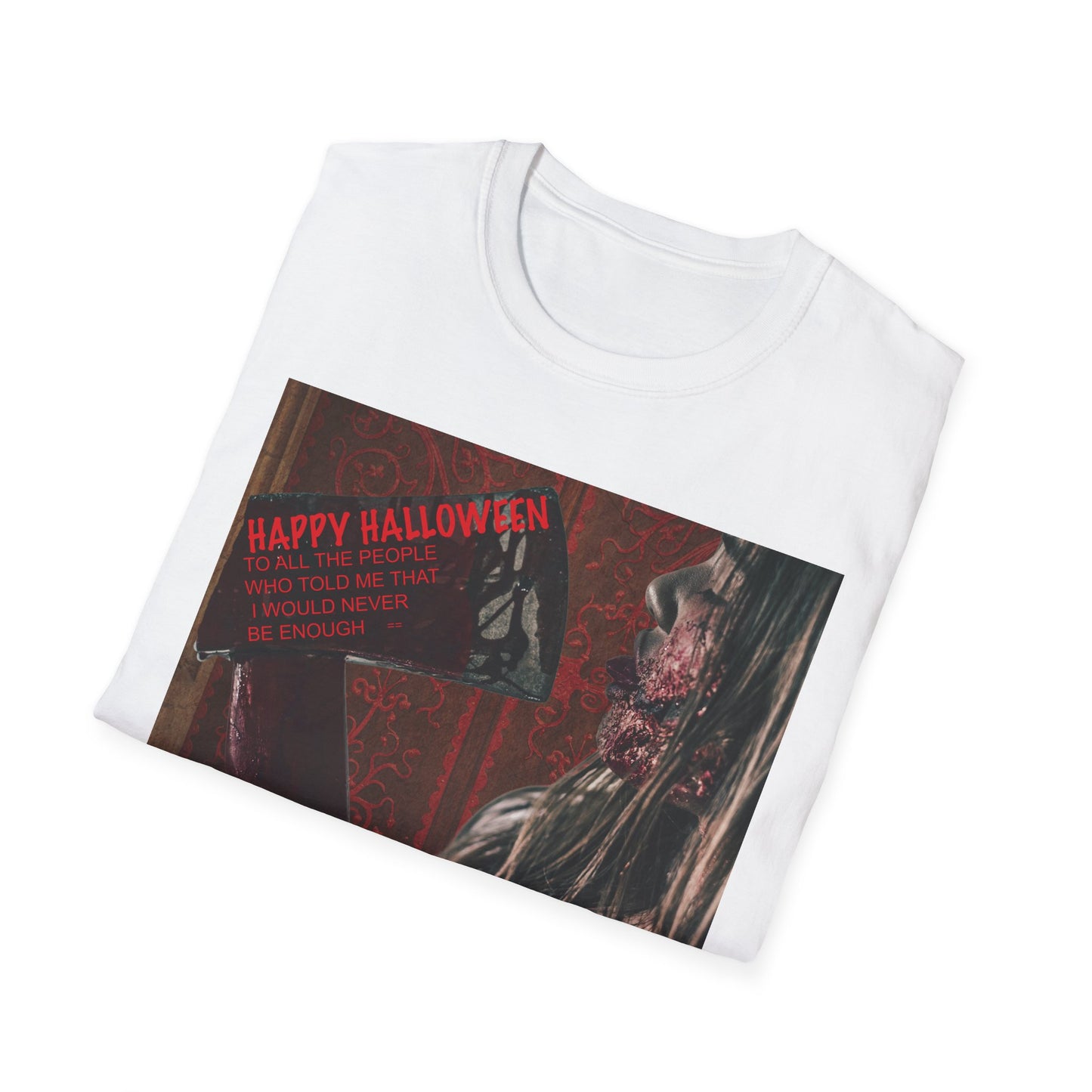 Halloween Horror Movie Axe Girl Unisex T-Shirt, Spooky Gift, Graphic Tee, Halloween Costume, Casual Wear, Men’s & Women’s Tee