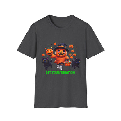 Halloween Themed T-Shirt, Perfect for Trick-or-Treating, Fall Celebrations, Graphic Tee for Cat Lovers, Unisex Costume Top, Fun Spooky [...]