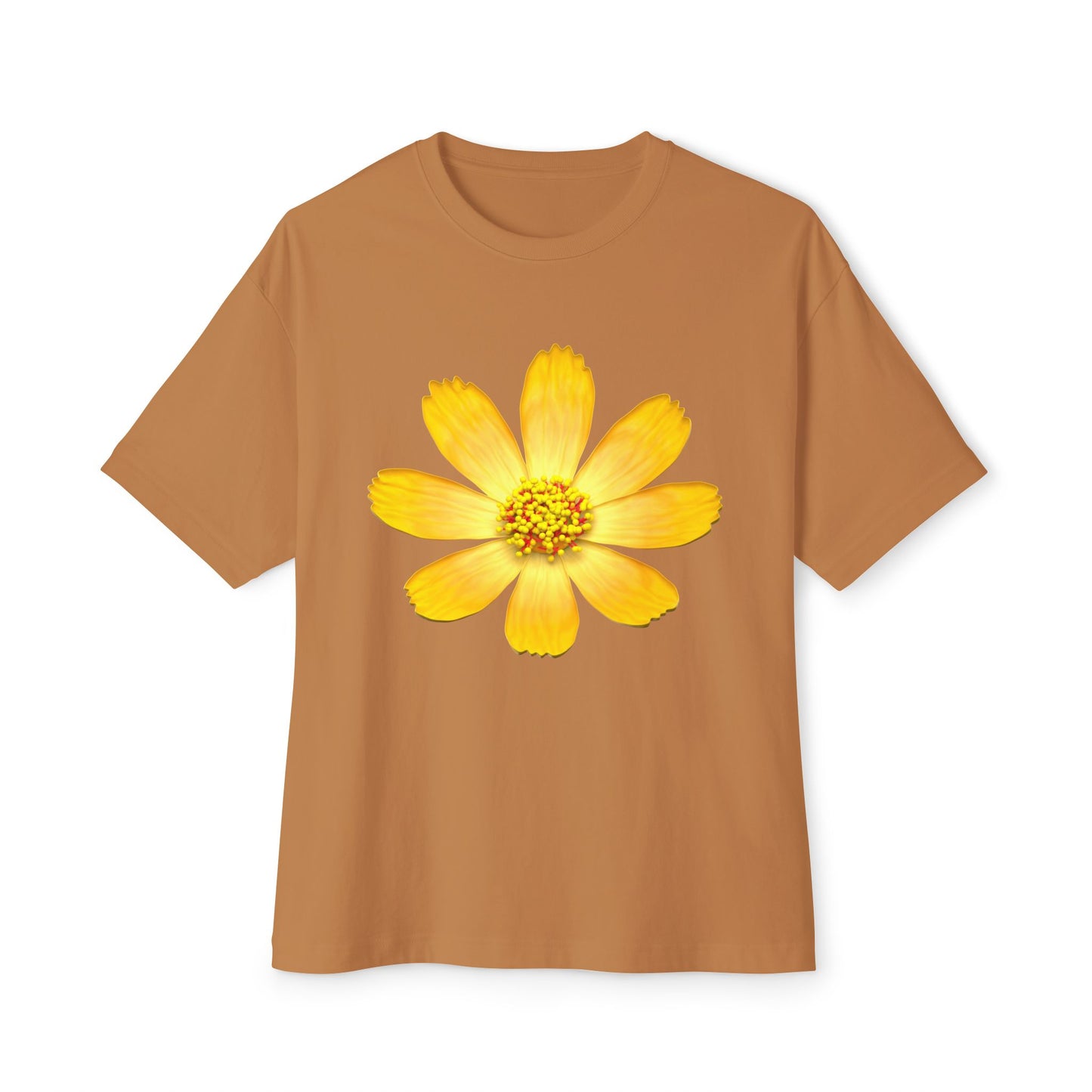 Yellow Petals Oversized Tee