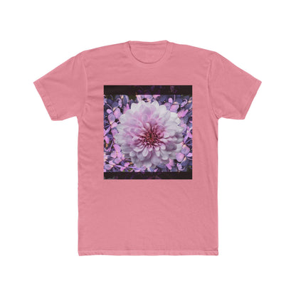 Floral Lilacs Bloom Unisex Cotton Crew Tee, Floral T-Shirt, Summer Outfit, Gift for Nature Lovers, Eco-Friendly Apparel, Botanical Tee