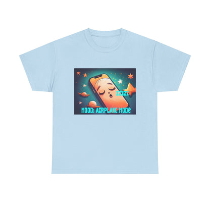 Tee Shirt - Airplane Mode Cute Phone Sleeping Design