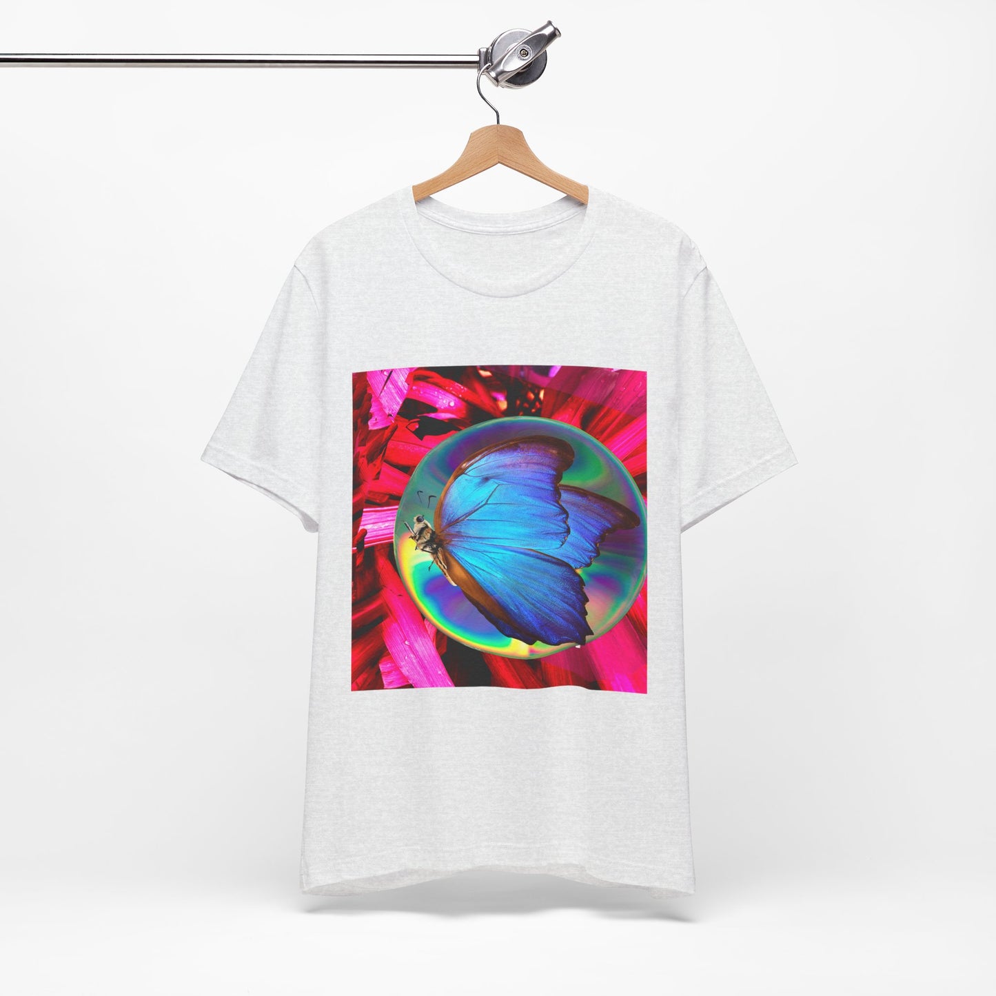 Colorful Butterfly Graphic Tee, Butterfly Shirt, Unisex T-Shirt, Nature Lover Gift, Casual Summer Wear, Vibrant Art Tee