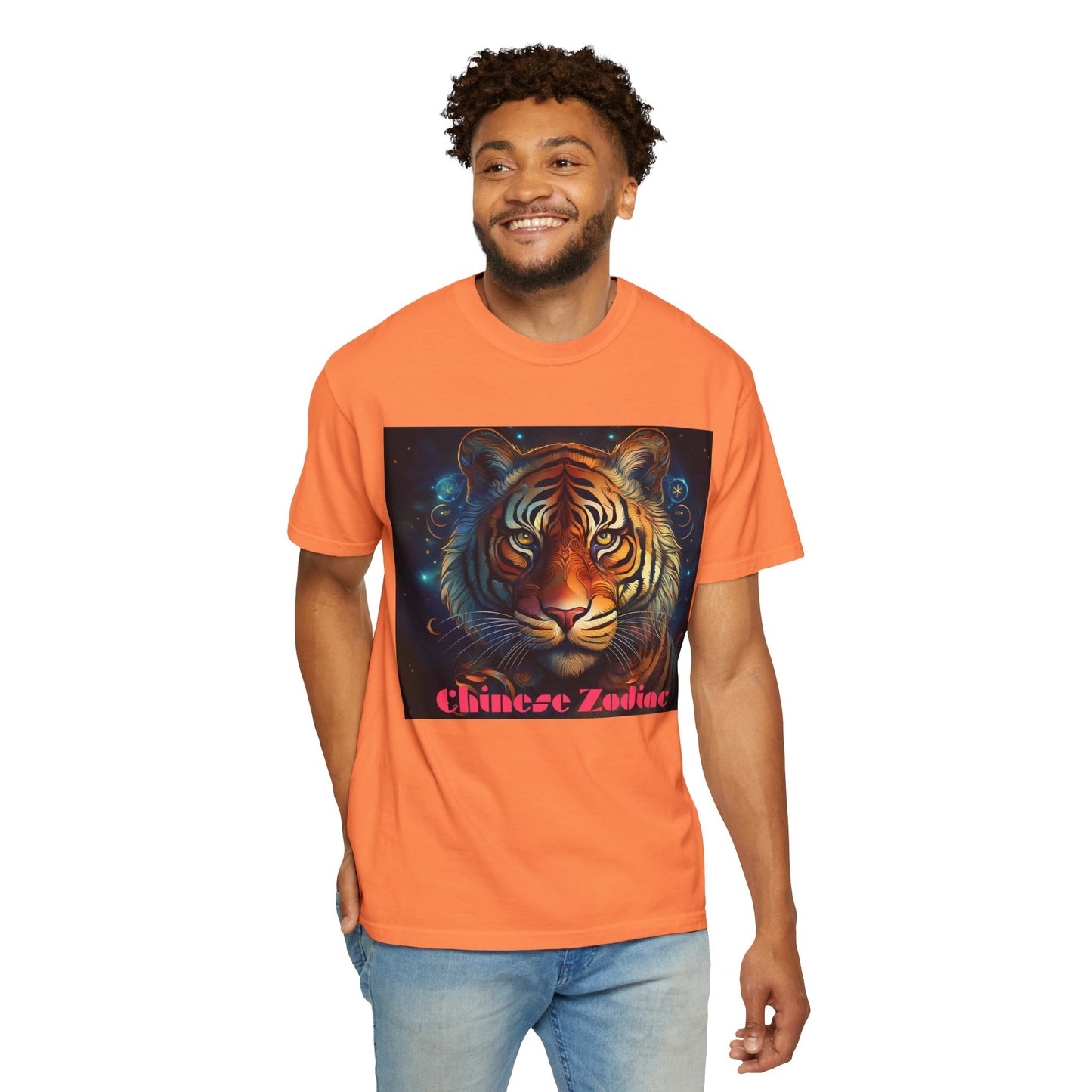 Chic Chinese Zodiac Tiger T-Shirt, Unisex Graphic Tee, Astrology Apparel, Zodiac Fashion, Year of the Tiger Shirt