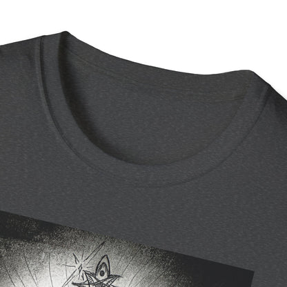 Celtic Cross Graphic Tee, Unisex Softstyle T-Shirt, Spiritual Cross Design Shirt, Casual Wear, Gift for Him/Her