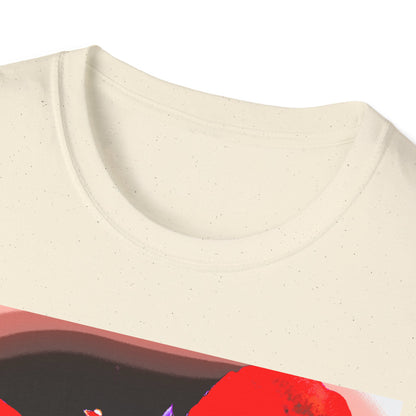 Sophie’s Saturday Floral Abstract T-Shirt — Red Rose Graphic Tee