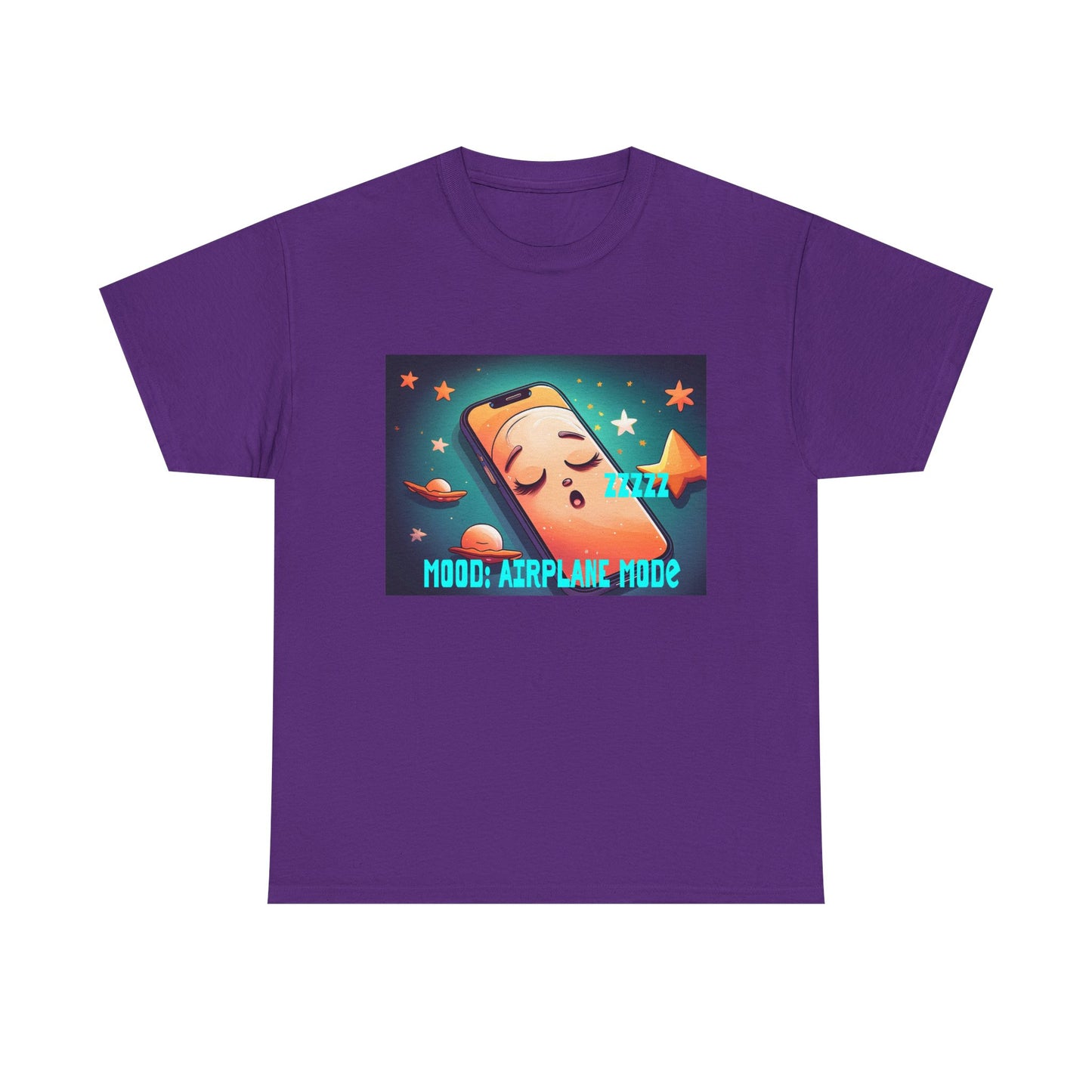 Tee Shirt - Airplane Mode Cute Phone Sleeping Design
